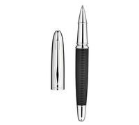 BEILUNER Stylo Cuir de Luxe 318, Cuir Premium Cousu Main, Finition Chromée, Recharge Schmidt, Coffret Cadeau Rollerball Élégant Homme & Femme, pour l'Écriture Exécutive, Stylo Designer