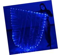 Beimus Drapeau de danse lumineux à LED avec poteaux extensibles, bannières de louange semi-circulaires pour adultes et filles