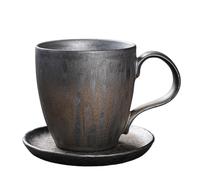 Beimus Ensemble de tasses à café en céramique - Garde la température - Passe au micro-ondes et au lave-vaisselle - Prise en main confortable - Excellent cadeau