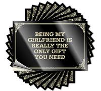 Being My Girlfriend is Really The Only Gift You Need Tattoos Fun Stuff | Good Window Decal Pack (12 x 18 cm)