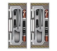 Beistle 59896 Lot de 2 Couvre-Portes Motif Vaisseau Spatial Multicolore 76,2 x 1,8 m
