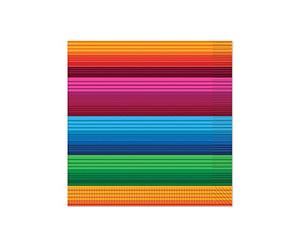 Beistle Fiesta Serviettes de table Multicolore