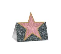 Beistle Lot de 12 accessoires pour nom et sièges de table, décoration de fête hollywoodienne pour soirée de remise de prix, première de film ou événements sur le thème des célébrités, 10,8 cm, papier,