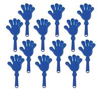 Beistle Lot de 12 claquettes à main, 19,5 cm, bleu