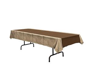Beistle Lot de 2 nappes en Plastique Autour du Monde, 137,2 x 274,3 cm, décorations de fête sur Le thème des Voyages, décoration de Carte du Monde, Nappe rectangulaire