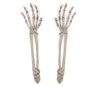 Beistle Lot de 2 piquets de Jardin en Plastique à thème Effrayant de 44,5 cm - Décoration de pelouse d'halloween - Célébration avec Vous Depuis 1900 - Blanc/Gris