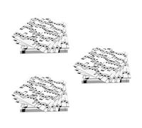 Beistle S58113AZ3 Lot de 48 serviettes de table Motif notes de musique Blanc/noir