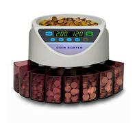 BEITZ BS-9001 | Compteuse de pièces automatique & Trieuse de pièces pour EUR | Compteuse de monnaie pour petite monnaie | Compte & trie les pièces par valeur | Monnayeur automatique