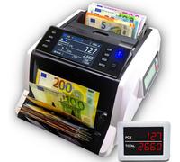 BEITZ BS-910A | Machine à rouler les billets | Compteur de valeurs plat | Compteuse de billets compacte | Testée par la BCE | Technologie 2CIS | Détection de faux billets à 9 positions |