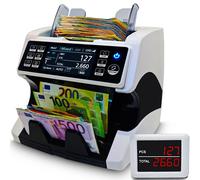BEITZ BS-920A | Compteuse de billets | Compteuse de billets avec écran client | Technologie 2CIS | Détection des faux billets à 9 niveaux | Hors ligne et anonyme