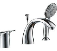 Beitz & Walz AqvaBasic II Wafübra – Fixation à trois trous pour bord de carrelage, chromée