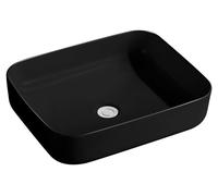 Beitz & Walz AqvaCeramica vasque à poser "SlimRim" 500 x 385 mm noir mat