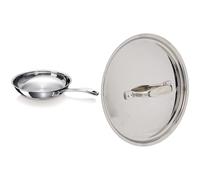 Beka 12068314 Chef Poêle à frire en acier inoxydable 20 cm, Argenté & ine 12069204 Chef Couvercle en acier inoxydable 20 cm, Language_tag:fr_fr