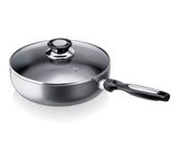 Beka Pro Induc Sauteuse PTFE 24 cm Aluminium avec Couvercle Verre Inclus - Compatible Tous Feux dont Induction - Garantie 3 ans