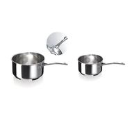 Beka Chef Casserole Inox 18/10-14 et 20 cm - Tous Feux Dont Induction | Ø 14 et 20 cm - acier inoxydable 18/10 - manche ergonomique - lave-vaisselle - garantie 25 ans - style intemporel