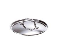 Beka Chef - Couvercle Inox 18/10 - 16 cm - Compatible avec Casseroles, Faitouts et Sauteuses - Évent Anti-Débordement, Argenté