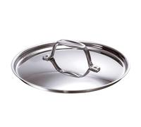 Beka Chef - Couvercle Inox 18/10 - 28 cm - Compatible avec Casseroles, Faitouts et Sauteuses - Évent Anti-Débordement, Argenté