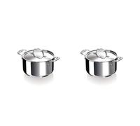Beka Chef Faitout Inox 18/10-20 et 24 cm - Tous Feux Dont Induction | Ø 20 et 24 cm - acier inoxydable 18/10 - triple fond capsulé - lave-vaisselle - four 200°C - garantie 25 ans - avec couvercle
