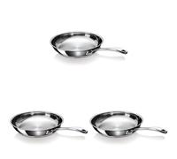 Beka Chef Poêle à Frire Inox 18/10-20, 24 & 30 cm | acier inoxydable 18/10 - sans revêtement - triple fond capsulé - lave-vaisselle - four 200°C - garantie 25 ans