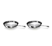 Beka Chef Poêle à Frire Inox 18/10-24 & 28 cm - Tous Feux Dont Induction | acier inoxydable 18/10 - sans revêtement - triple fond capsulé - lave-vaisselle - four 200°C - garantie 25 ans