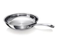 Beka Chef - Poêle Inox 18/10 - 24 cm - Tous Feux Compatible Induction - Acier Inoxydable, Argenté