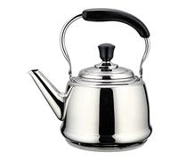 Beka Claudette - Bouilloire INOX 18/10-4,0 L - 15 à 20 Tasses - Design Rétro - Anse Rabattable - Compatible Induction