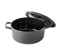 NORI Cocotte en fonte Emaillée BEKA Ronde Noir D26 cm