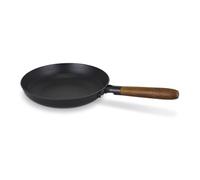 Beka Mandala Poêle à Frire Céramique 20 cm Fonte Fer Recyclée RCS - Manche Bois Acacia - Sans PFAS - Compatible Induction - Garantie 5 ans
