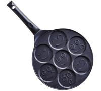 BEKA Poêle à blinis Smiley en fonte d'aluminium - 27 cm