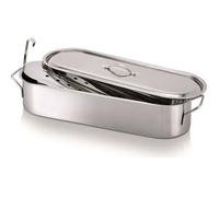 BEKA Poissonnière L50 Inox 50 cm – Grille perforée & Couvercle – Tous feux, induction et four