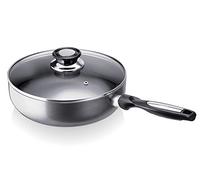Beka Pro Induc Sauteuse PTFE 24 cm Aluminium avec Couvercle Verre Inclus - Compatible Tous Feux dont Induction - Garantie 3 ans