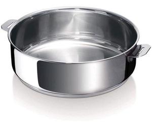 Beka Sautepan 12325254 Evolution, casserole en acier inoxydable, 24 cm de diamètre, compatible avec les plaques à induction, poignée amovible
