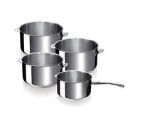 Bekaline 12326984 Evolution Série de 4 Casseroles + 1 Manche Amovible en acier inoxydable 14-20 cm 12326984