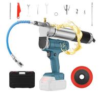 Bekasa Pistolet à Graisse sans Fil Compatible avec Makita Batterie, 12000PSI portatif Pompe à Graisse électrique 140g/min Haute Pression avec 30cm Tuyau pour véhicules, Machines
