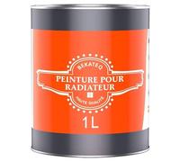 BEKATEQ BE-903 Peinture pour radiateur 1 L Gris anthracite satiné I Vernis pour radiateur adaptée à l'intérieur et à l'extérieur I Résistante à la chaleur, haut pouvoir couvrant & bonne adhérence