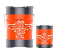BEKATEQ LS-170 Vernis pour bateau, brillant 2,5kg RAL9010 Blanc pur I Peinture plastique bi-composant pour bateau en fibre de verre, bateau en plastique I Vernis marin à base de polyuréthane