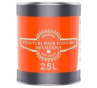 BEKATEQ LS-580 Peinture pour toitures métalliques 3 en 1, satinée 2,5L RAL5015 Bleu ciel I Peinture métal pour toitures en tôle, peinture de protection des métaux pour intérieur & extérieur