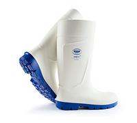 Bekina Bottes de sécurité avec Embout de sécurité pour l'industrie Alimentaire, Facile à désinfecter, y Compris la Semelle intérieure pour Les Pieds Chauds et secs, Confort, Blanc, EU 39