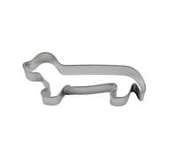 BekkiB - Emporte-pièce « Teckel » - Environ 8,2 x 3,3 cm - Emporte-pièce pour chien en acier inoxydable passe au lave-vaisselle - Pour la cuisson des biscuits - Également pour les friandises pour
