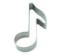 BekkiB - Petit emporte-pièce « Note » - env. 5 x 2 cm - Emporte-pièce musical en acier inoxydable - Passe au lave-vaisselle - Pour découper fondant et massepain - 998587