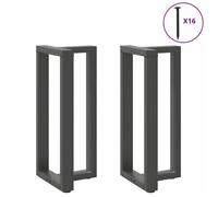 BEL-ACHAT* Base pour table Pieds de table de bar en T - Lot de 2 - JMS - , anthracite, 50x35x(90-91) cm, acier Prom73736937