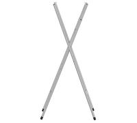BEL-ACHAT* Base pour table Pieds de table de bar pliables Argenté 45x53x108 cm Prom43327262