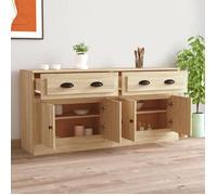 BEL-ACHAT* Buffets - Bahut Meuble Enfilade - Fonction d'affichage - Lot de 2 - chêne sonoma bois d'ingénierie Prom44621257