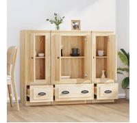 BEL-ACHAT* Buffets - Lot de 3 - Capacité généreuse - Cabinet Meuble Enfilade chêne sonoma bois d'ingénierie Prom64081282