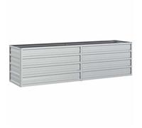 BEL-ACHAT* Lit surélevé de jardin - Jardinière Extérieur/Cache-pot - Pour jardin - 160x40x45cm Acier galvanisé Argenté @Pr7061770