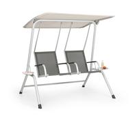 Bel Air Duo Swing Balancelle de jardin pour 2 personnes - gris & crème
