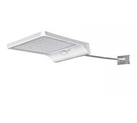BEL AIR HOME - Applique Solaire HELIOS 36 LEDs 7W 6500K - Capteur de Mouvement - IP67 Résistante aux Intempéries - Éclairage Écologique pour Jardins, Allées, Patios - Blanc, Métal