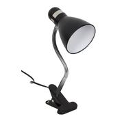 BEL AIR HOME - Lampe de Bureau à Pince en Métal - Orientable et Portable - Douille E27 - Pour Enfants, Ateliers, Chambres - Noir, Blanc, Métal