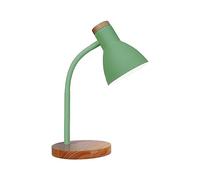 BEL AIR HOME - Lampe de Bureau ARGOS | Design avec Bois | Idéale pour Bureau et Chambre | Nécessite 1 Ampoule E-27 (AMPOULE NON INCLUSE) (VERT)