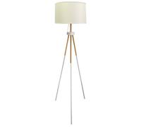 BEL AIR HOME - NAPOLI Lampadaire Trépied 3 Pieds, 1xE-27 (AMPOULE NON INCLUSE) Hauteur 160 CM, Design Elégant et Moderne, Parfait pour Salon, Chambre à coucher, Bureau (BLANC)